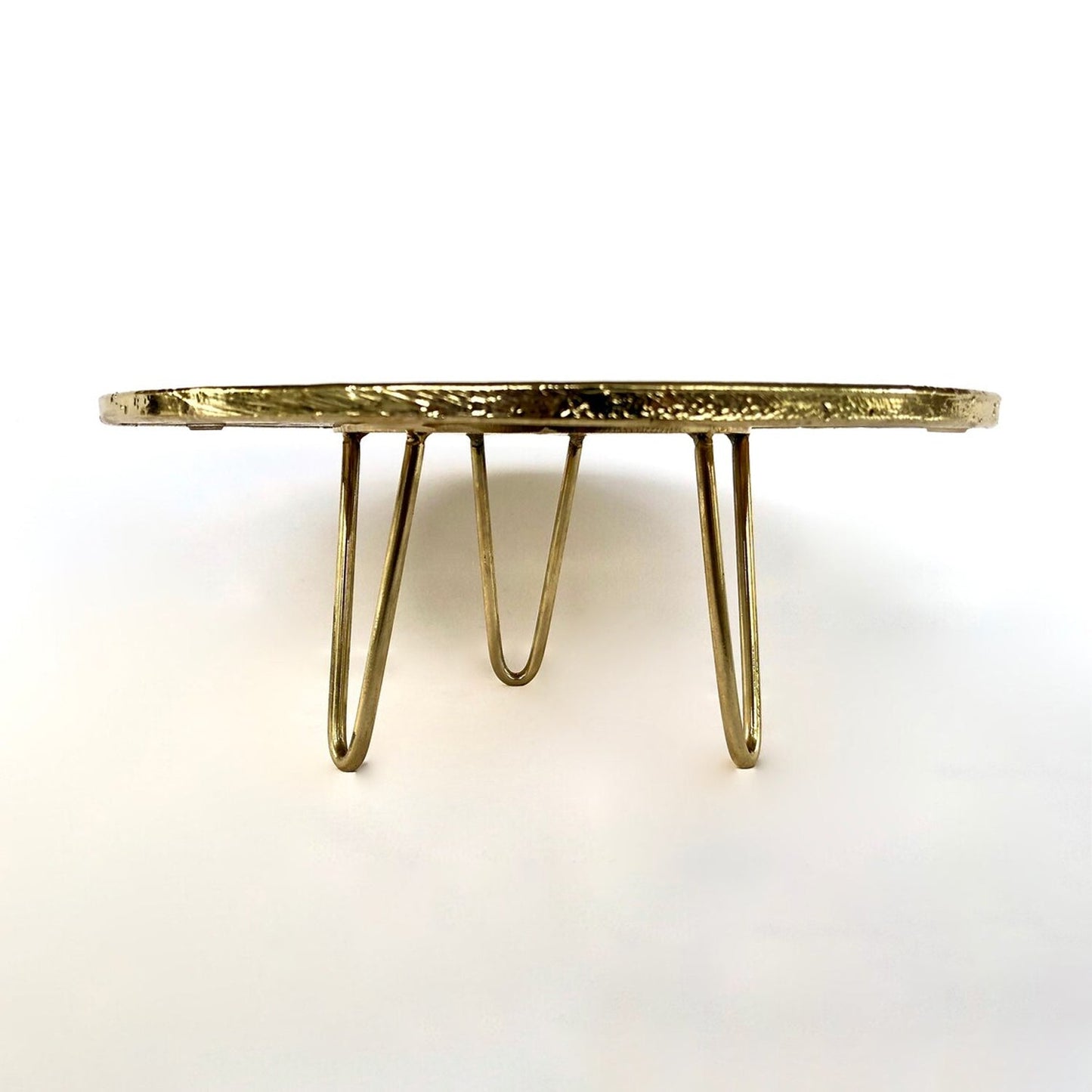 Golden Brown Agate Cake Stand/Centrepiece/Display Stand/Tray 10" Round