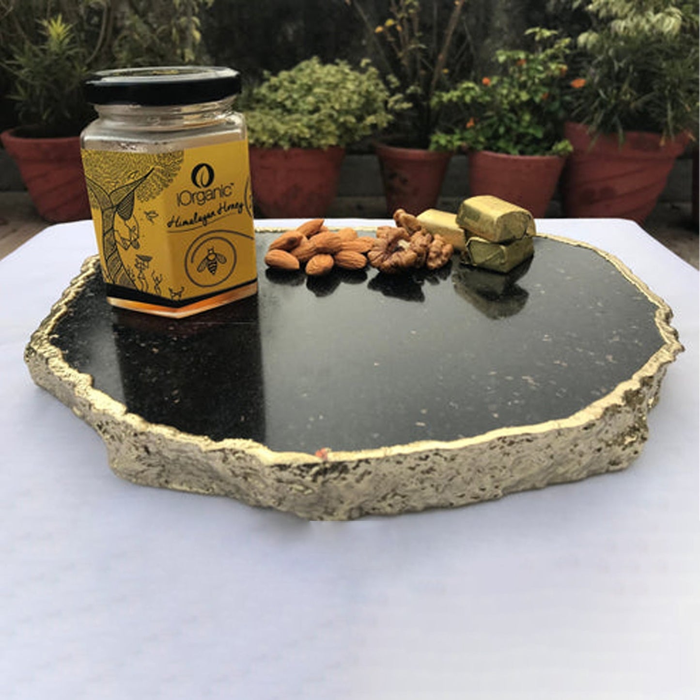 Black Galaxy - Granite Cheese Platter/Tray/Personalised Momentos/Sign
