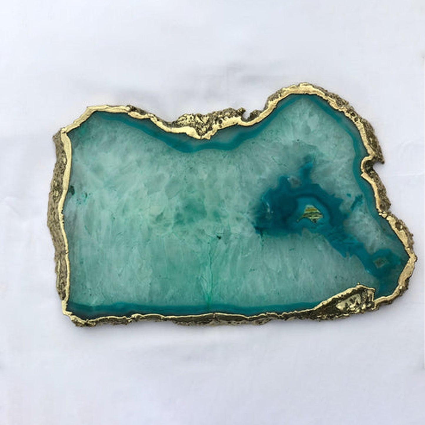 Large Aqua Agate Cheeseplatter/Tray/Personalised Momentos/Sign Boards