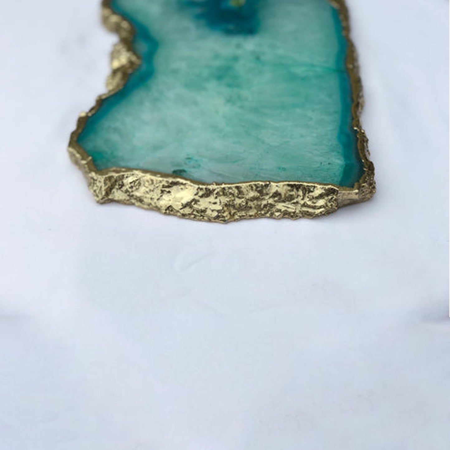 Large Aqua Agate Cheeseplatter/Tray/Personalised Momentos/Sign Boards