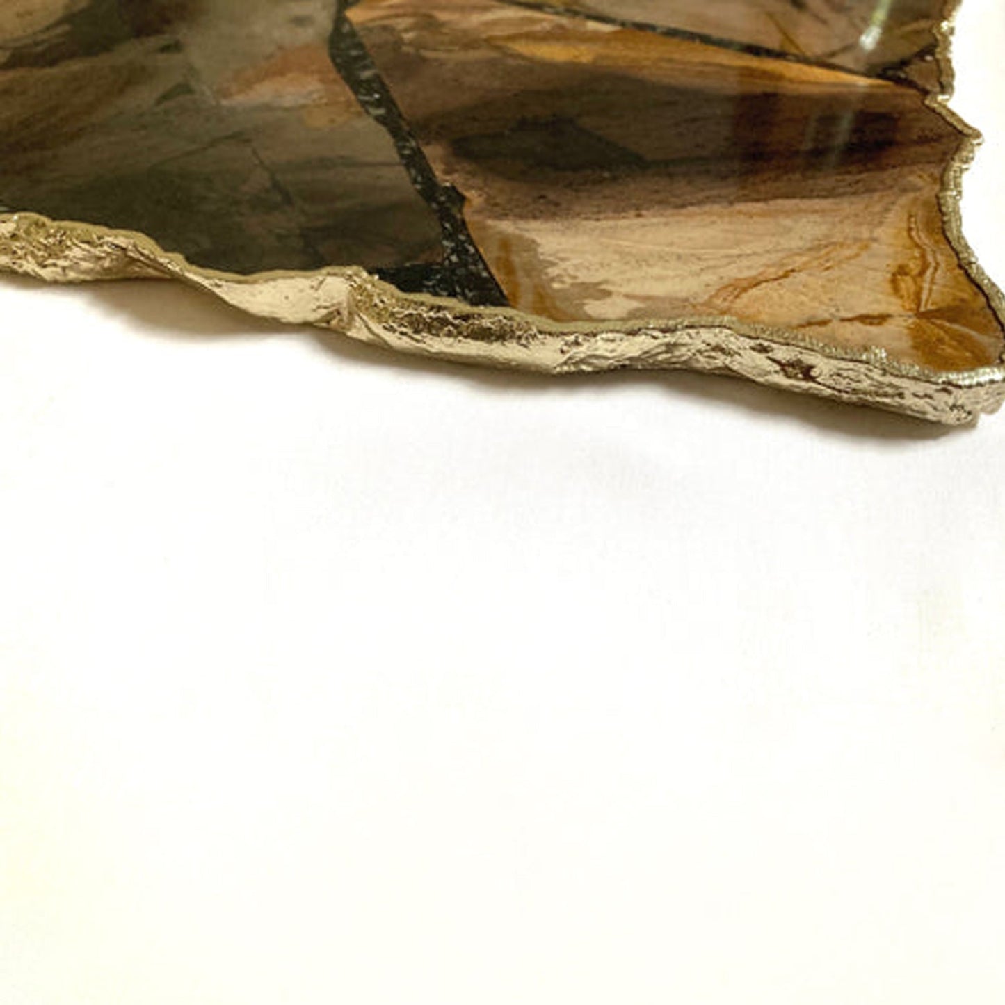 Large Brown Agate Cheese Platter/Tray/Personalised Momentos/Sign