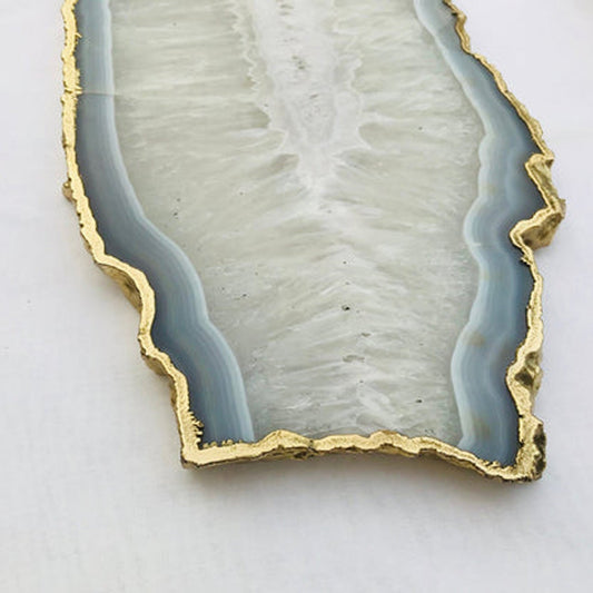 Large Grey Agate Cheese Platter/Tray/Personalised Momentos/Sign Boards