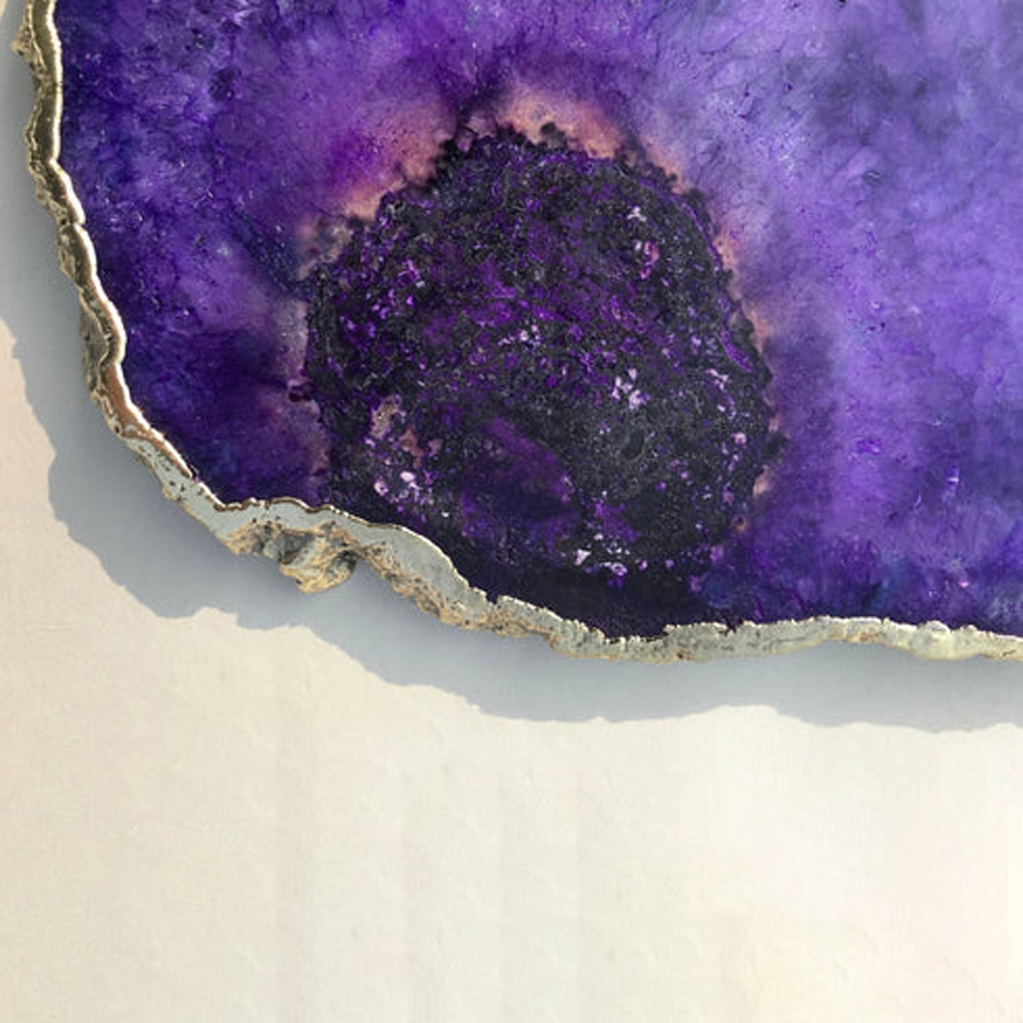 Large Purple Blue Galaxy Agate Cheese Platter/Tray/Personalised