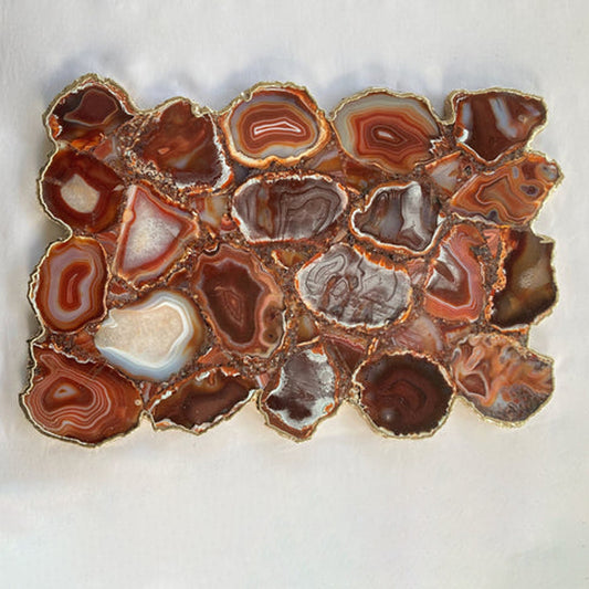 Large Red Agate Cheese Platter/Tray/Personalised Momentos/Sign Boards