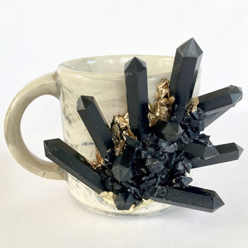 Marble Effect - Set of 2 Ceramic Mugs