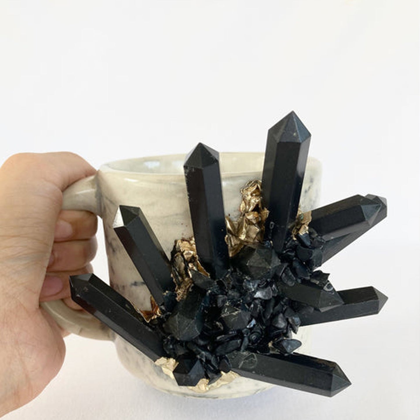 Marble Effect - Set of 2 Ceramic Mugs
