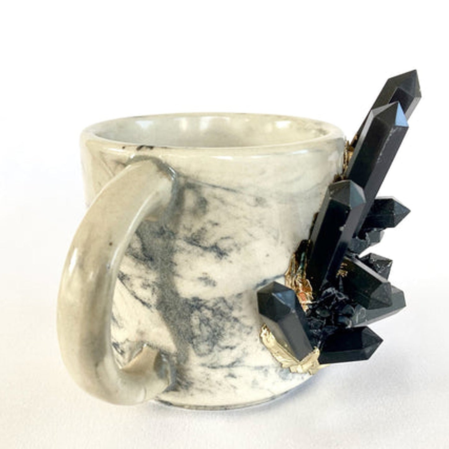 Marble Effect - Set of 2 Ceramic Mugs