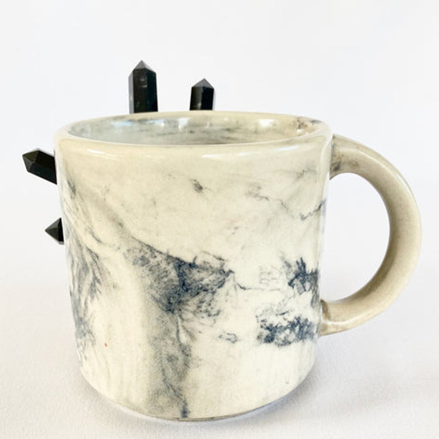 Marble Effect - Set of 2 Ceramic Mugs