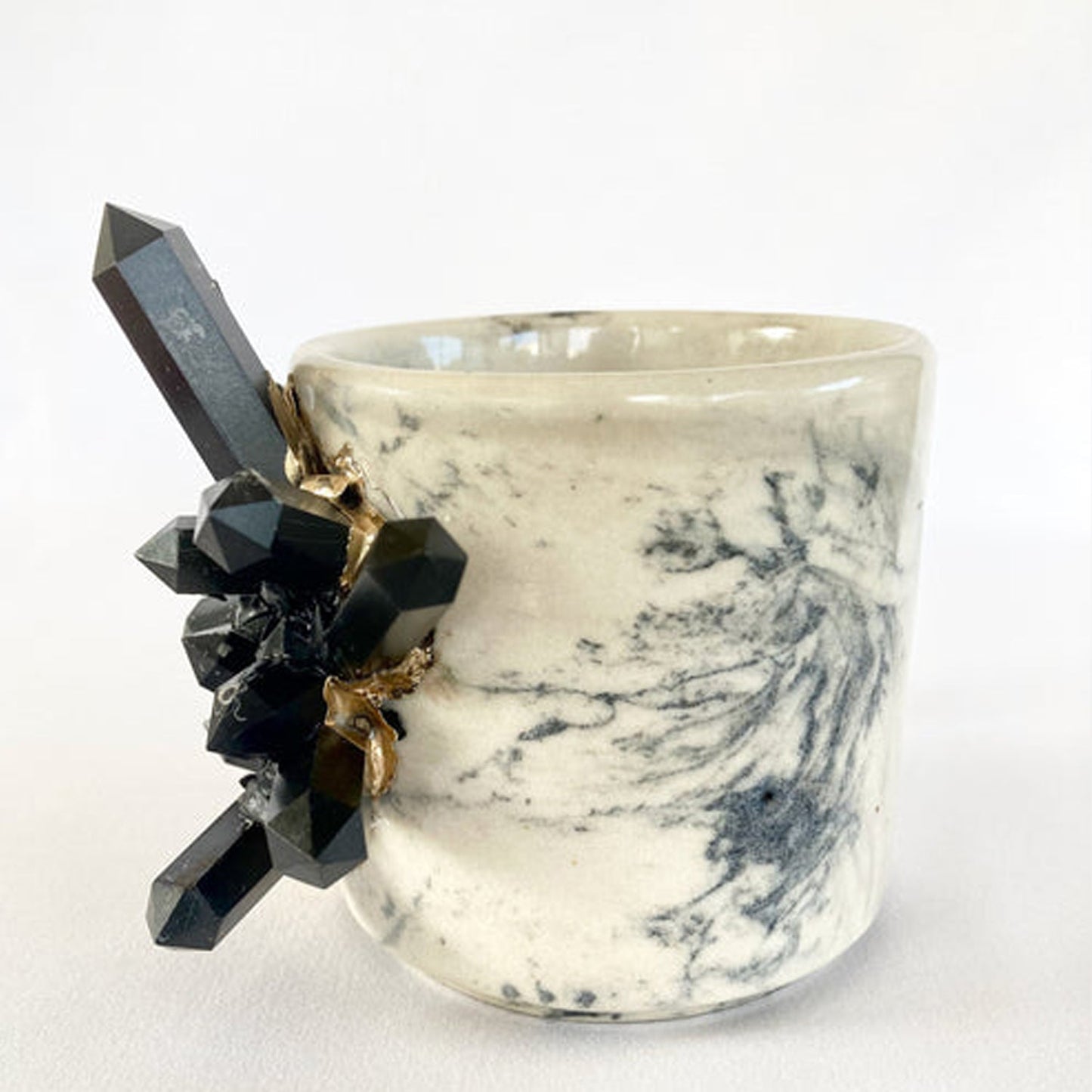 Marble Effect - Set of 2 Ceramic Mugs