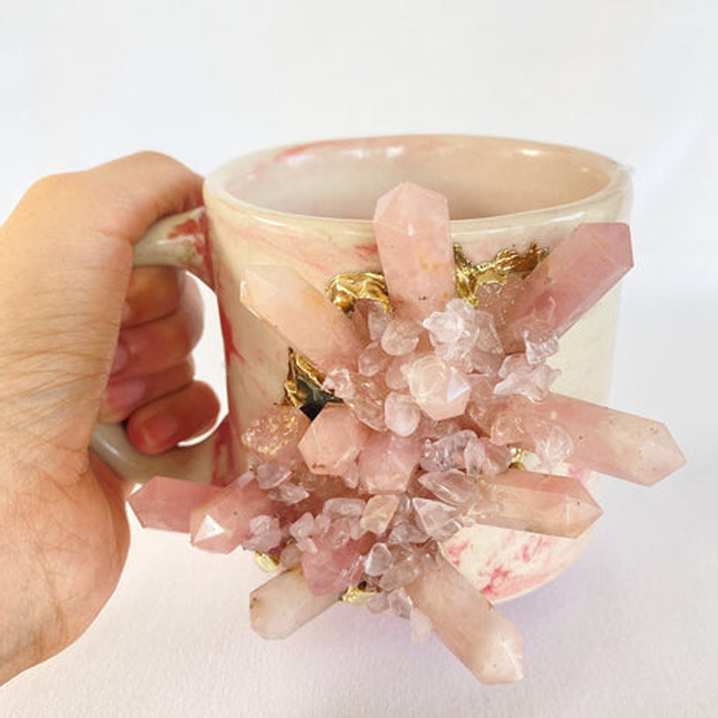 Marble Effect - Set of 2 Ceramic Mugs