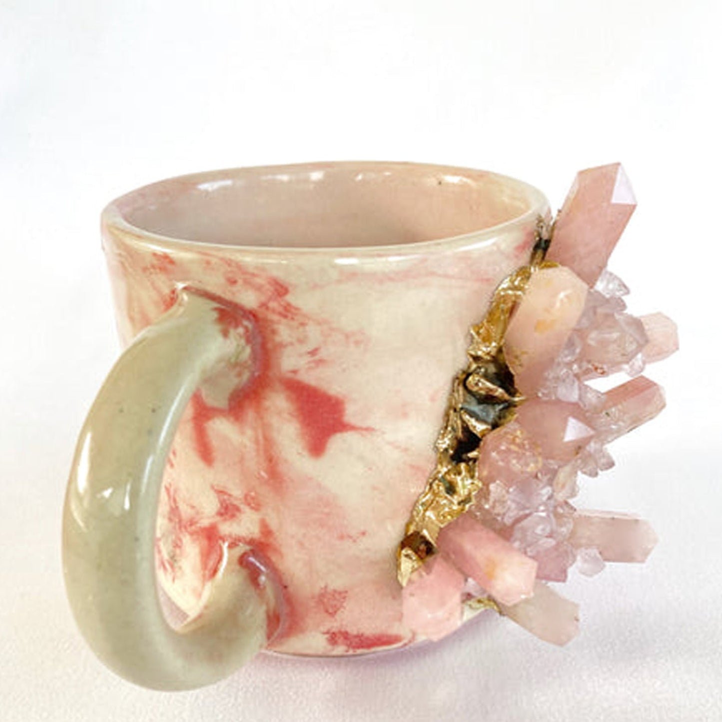 Marble Effect - Set of 2 Ceramic Mugs