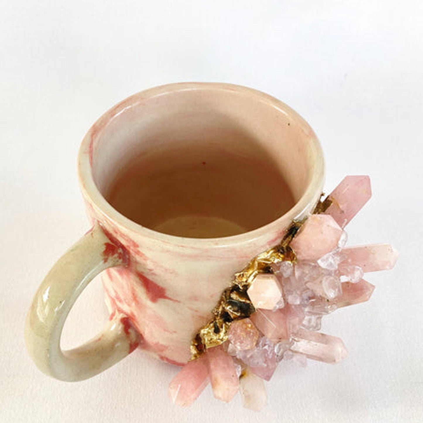 Marble Effect - Set of 2 Ceramic Mugs