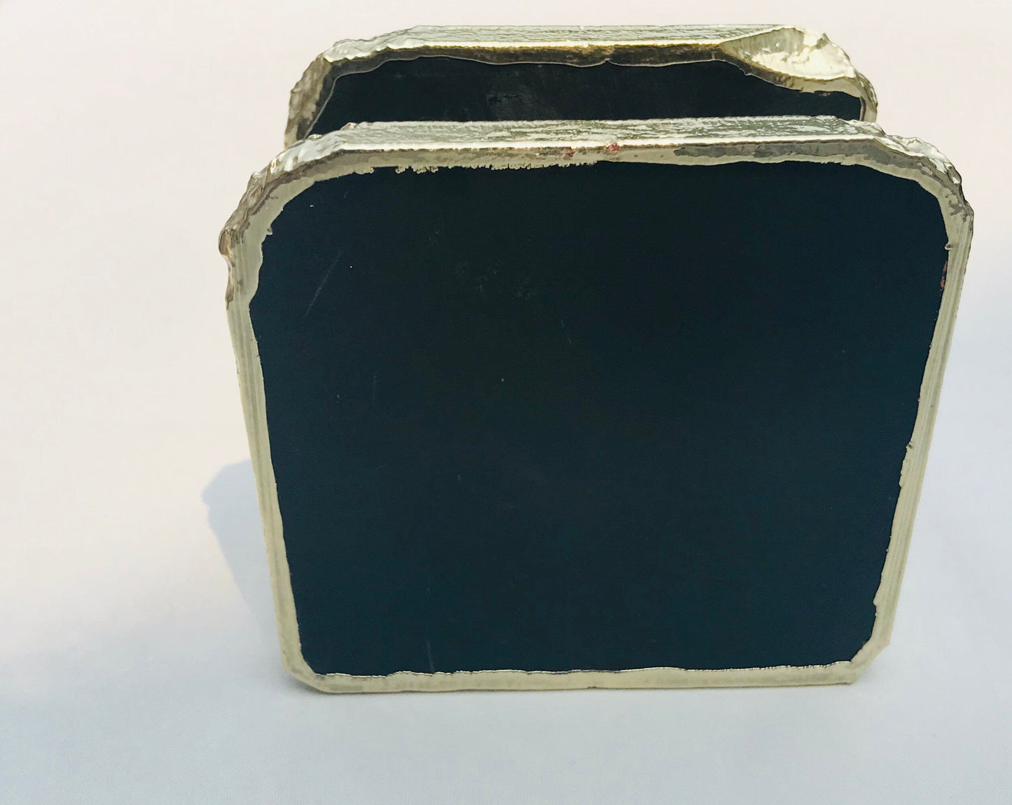 Black Agate Napkin Holder/Natural Stone Napkin Holder/Paper Napkin